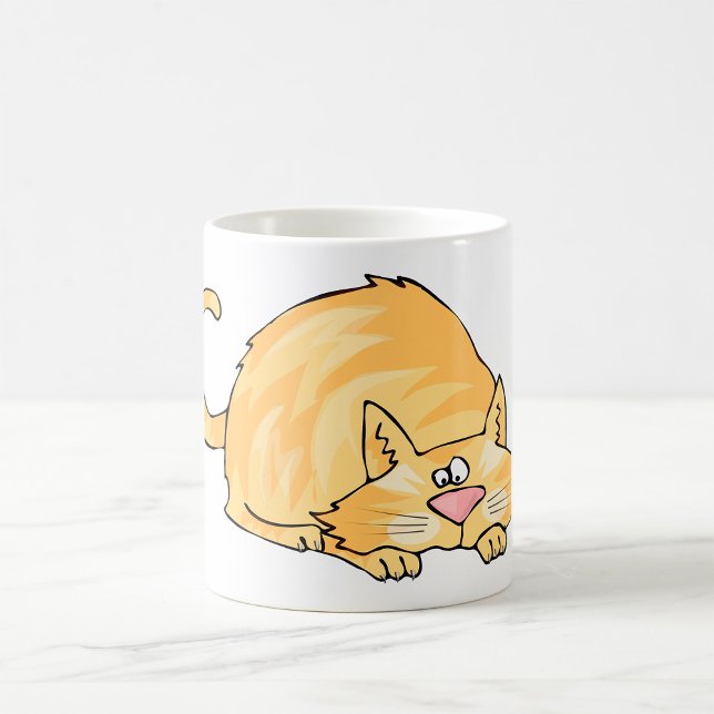 Mug Chat roux tabby faisant une embuscade (Créateur téléchargé)