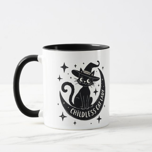 Mug Chat sans enfant Lady Harris Walz Halloween Pastel (Gauche)