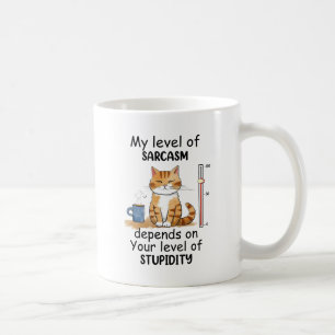 Mug Chat Sarcastique - Drôle Orange Art