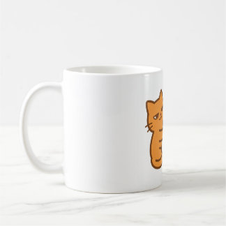 Mug Chat satisfait serrant un carreau de Mahjong