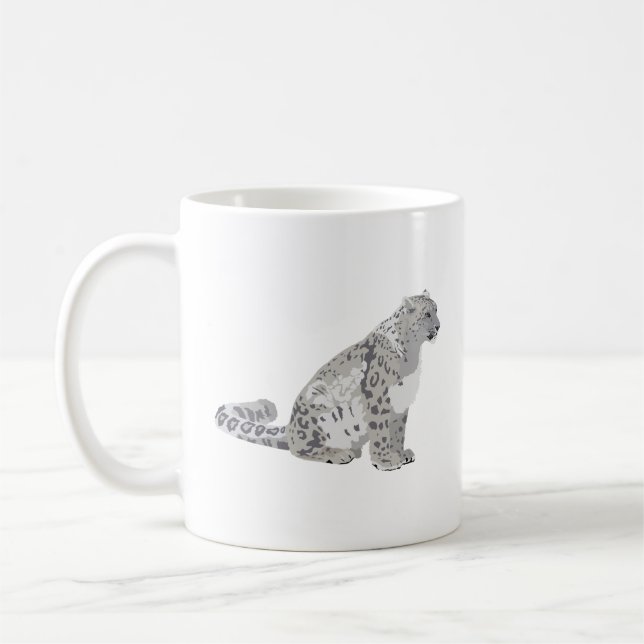 Mug Chat sauvage de léopard des neiges (Gauche)