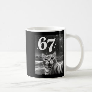 Mug Chat selfie avec 67 mème drôles de chats graphique