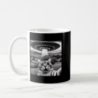 Mug Chat selfie avec un OVNI alien drôle de cadeaux po