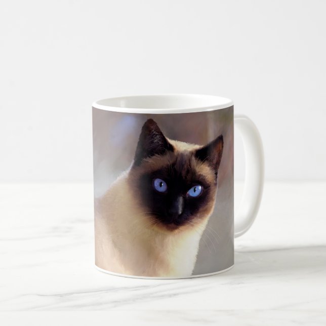 Mug Chat Siamais 613 (Devant droit)