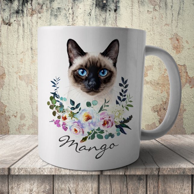 Mug Chat siamois aquarelle (Créateur téléchargé)