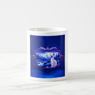 Mug Chat siamois dans un cadre panoramique