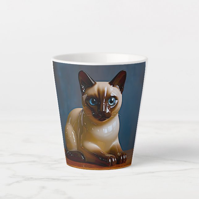 Mug Chat Siamois Mignon (Devant)