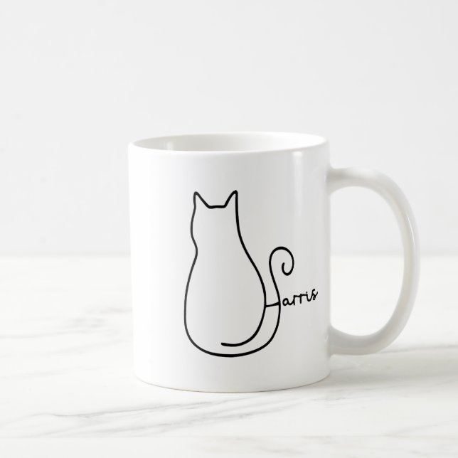Mug Chat Silhouette Harris Kamala Chats sans enfants D (Droite)