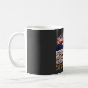 Mug Chat Smoking sur la Lune Astronaute Drôle Rétro T-