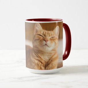 Mug Chat somnolent des images   de Getty