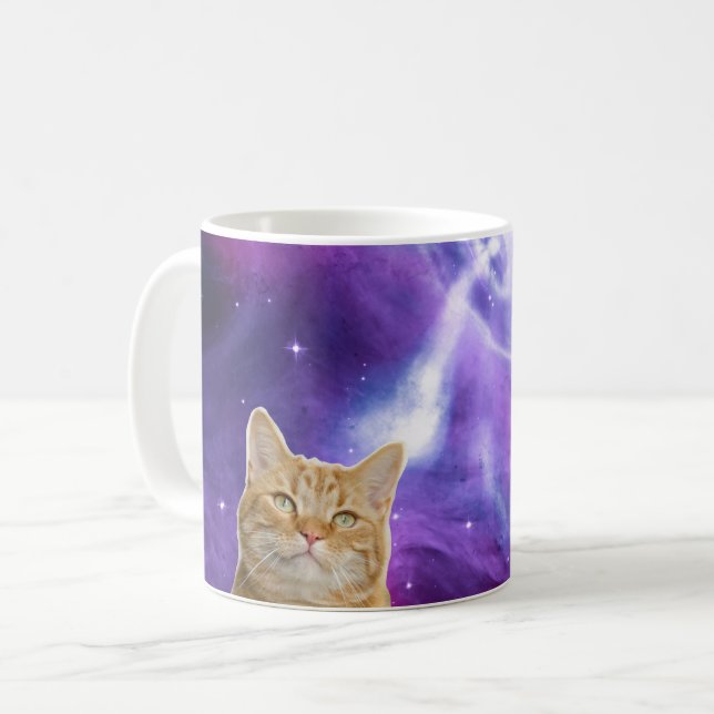Mug Chat spatial de galaxie cosmique (Devant gauche)