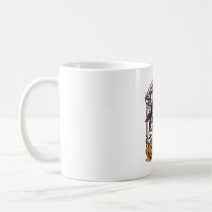 Mug Chat squelette Halloween Citrouille Vintage Graphi