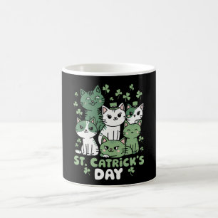 Mug Chat St Patrick's Day Drôle Catrick's Day