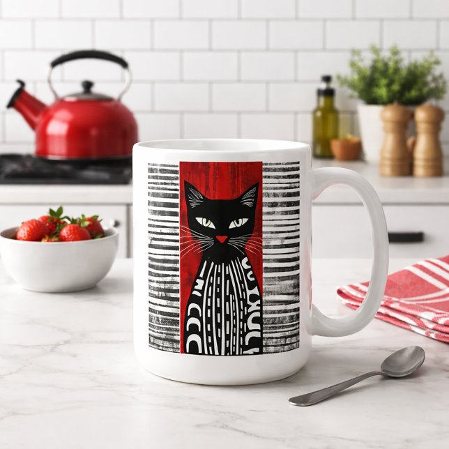 Mug Chat stylisé (Créateur téléchargé)