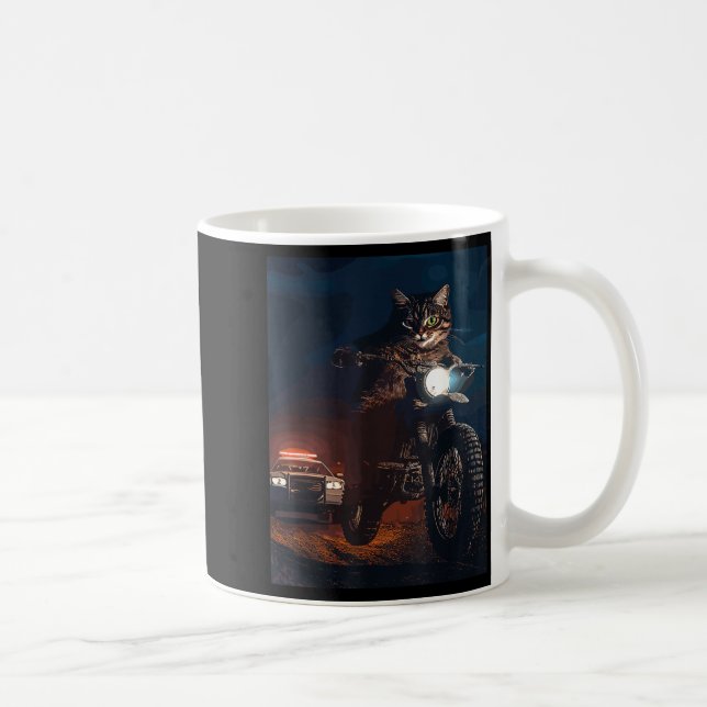 Mug Chat sur un vélo tout terrain  (Droite)
