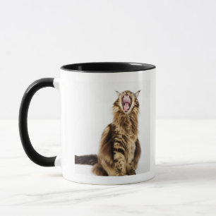Mug Chat tigré principal classique Brown de ragondin