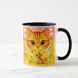 Mug Chat tigré souris mignonne