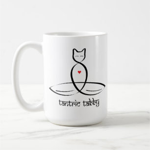 Mug Chat tigré Tantric - texte Sanskrit de style