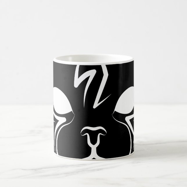 Mug Chat tribal noir et blanc (Centre)