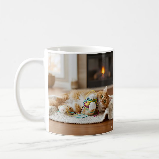 Mug Chat Tricot confortable (Gauche)