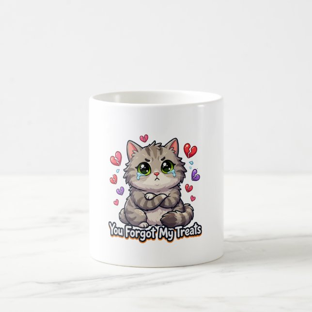 Mug Chat triste, vous avez oublié mes friandises (Centre)
