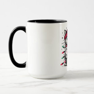 Mug chat tueur d'arbre de noël