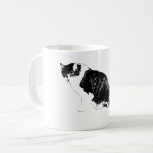 Mug Chat Vecteur Gras Apporte de la Concentration à Ch