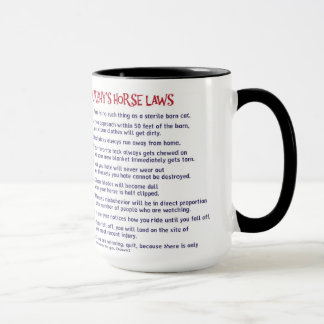 Mug Châtaigne de la loi de Murphy