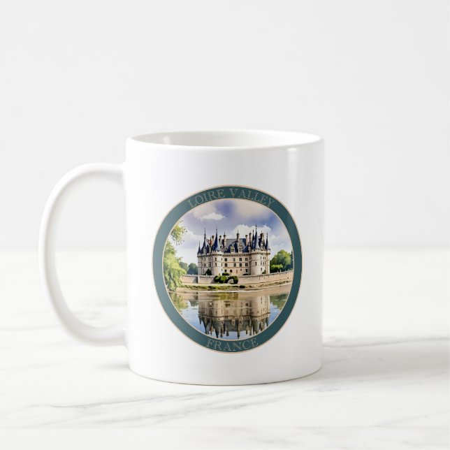 Mug Château de la Loire, France (Gauche)