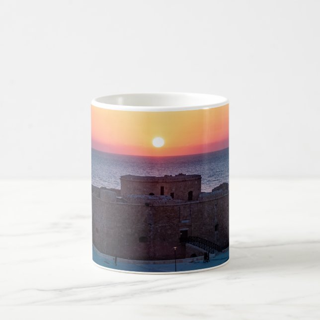 Mug Château de Paphos au coucher du soleil, vue drone (Centre)