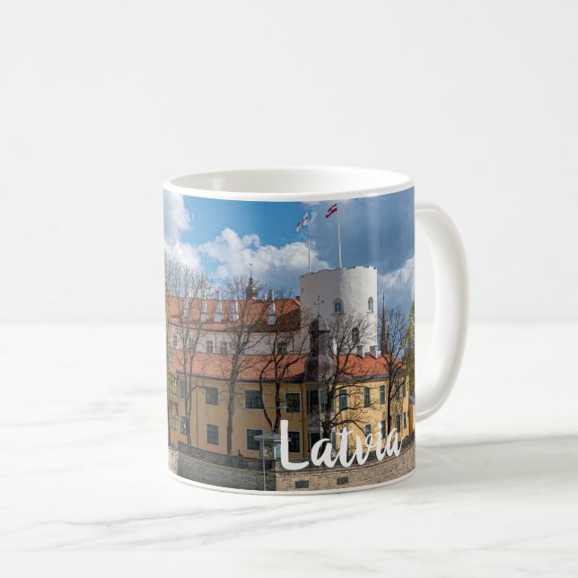 Mug Château de Riga à Riga, Lettonie (Devant droit)