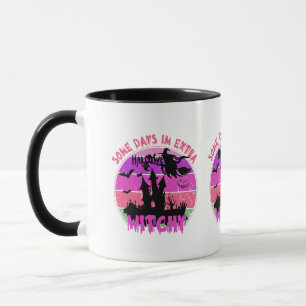 Mug Château de Silhouette de Sorcière - Halloween Suns