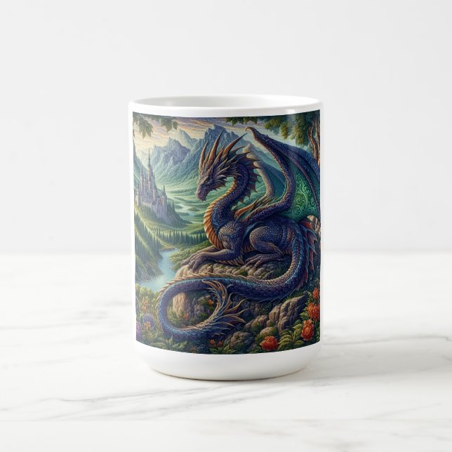 Mug Château du Dragon médiéval coloré (Centre)