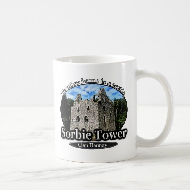 Mug Château Ecosse de tour de Hannay Sorbie de clan (Droite)