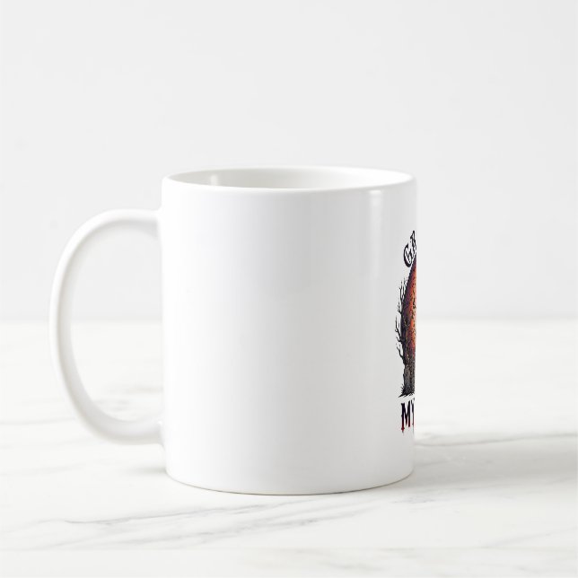 Mug Château Hanté Halloween Crocs de Chat Noir M (Gauche)