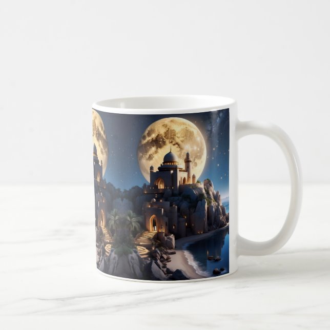 Mug Château islamique assis sur une montagne (Droite)