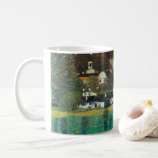 Mug Château Kammer sur l'Attersee II de Gustav Klimt (Avec donut)