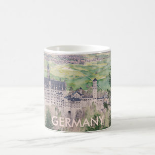 Mug Château Retro Neuschwanstein en Allemagne