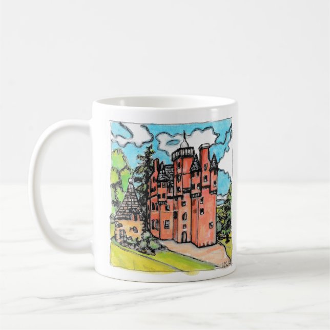 Mug Château Rose En Ecosse, Château Craigievar (Gauche)