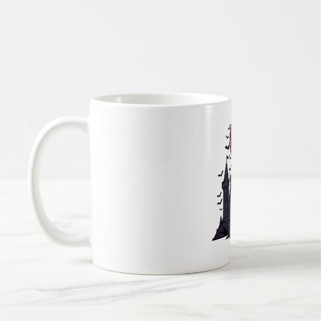 Mug Château Vampire Gothique Clair de Lune Art (Gauche)