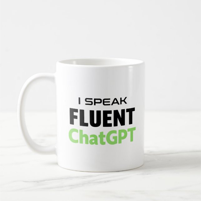 Mug ChatGPT drôle (Gauche)