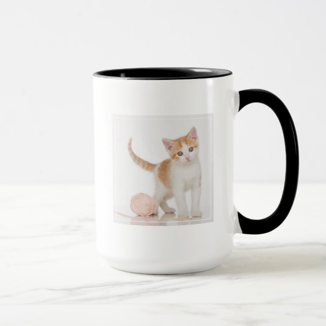 Mug Chaton à côté de boule de ficelle (Droite)