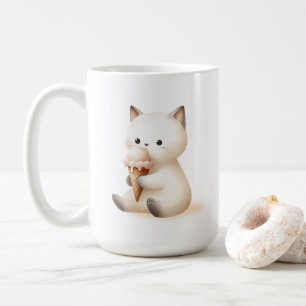 Mug Chaton à gorgées de crème glacée