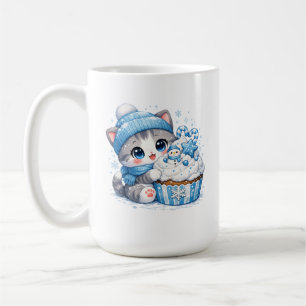Mug Chaton Cupcake d'Hiver – Douce Chatte Dessertenneu