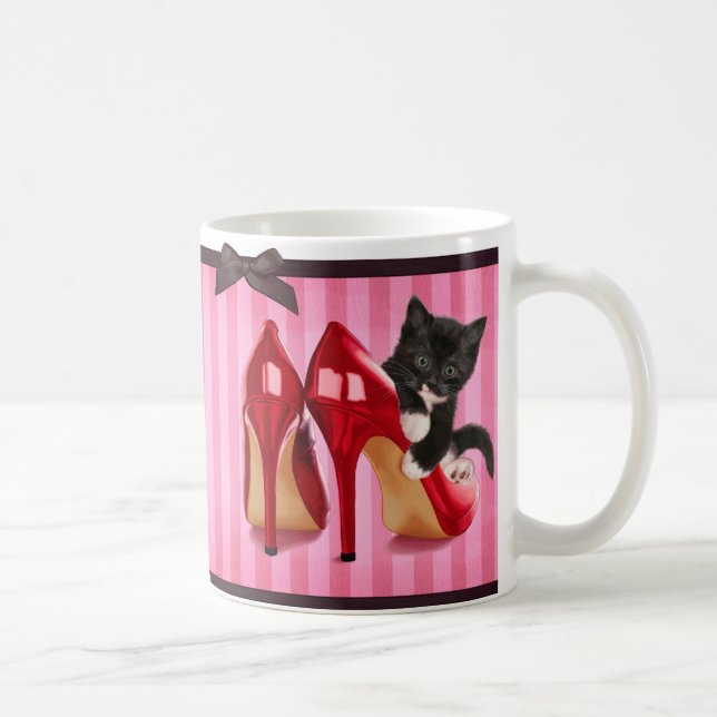 Mug Chaton dans des stylets (Droite)