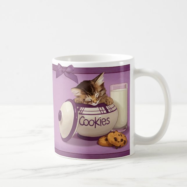 Mug Chaton de boîte à biscuits (Droite)