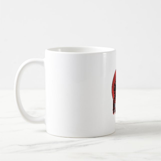 Mug Chaton d'Halloween Maison Hantée Chat Graphique_1 (Gauche)