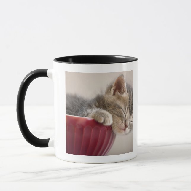 Mug Chaton dormant dans la cuvette (Gauche)
