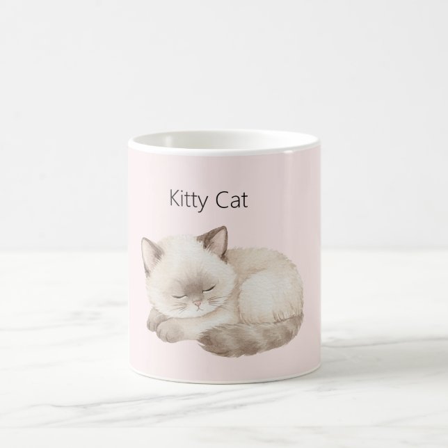 Mug Chaton Gris Blanc (Centre)
