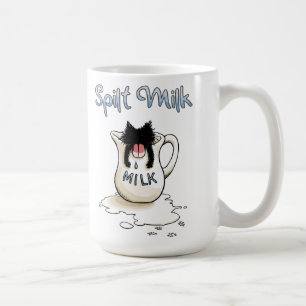 Mug Chaton noir et lait renversé